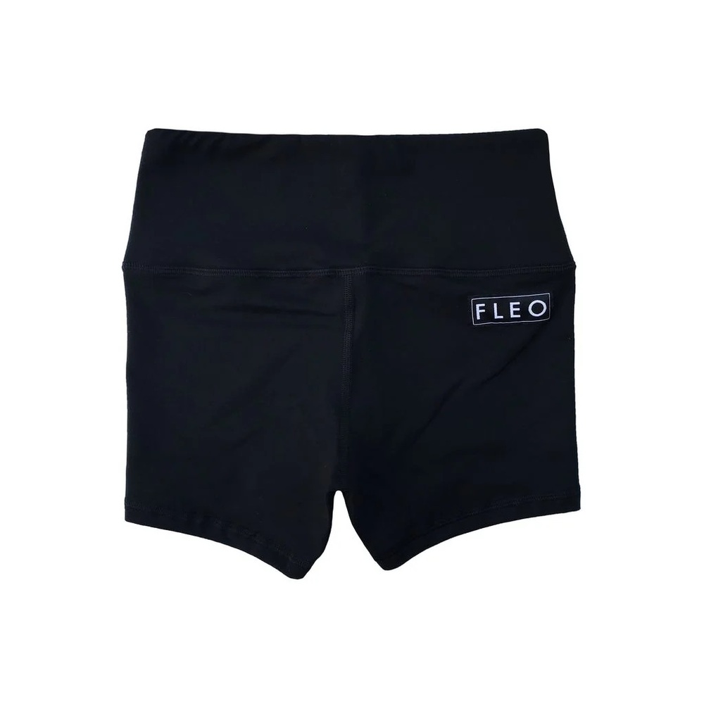 Fleo Power High Rise 4 in Black Shorts